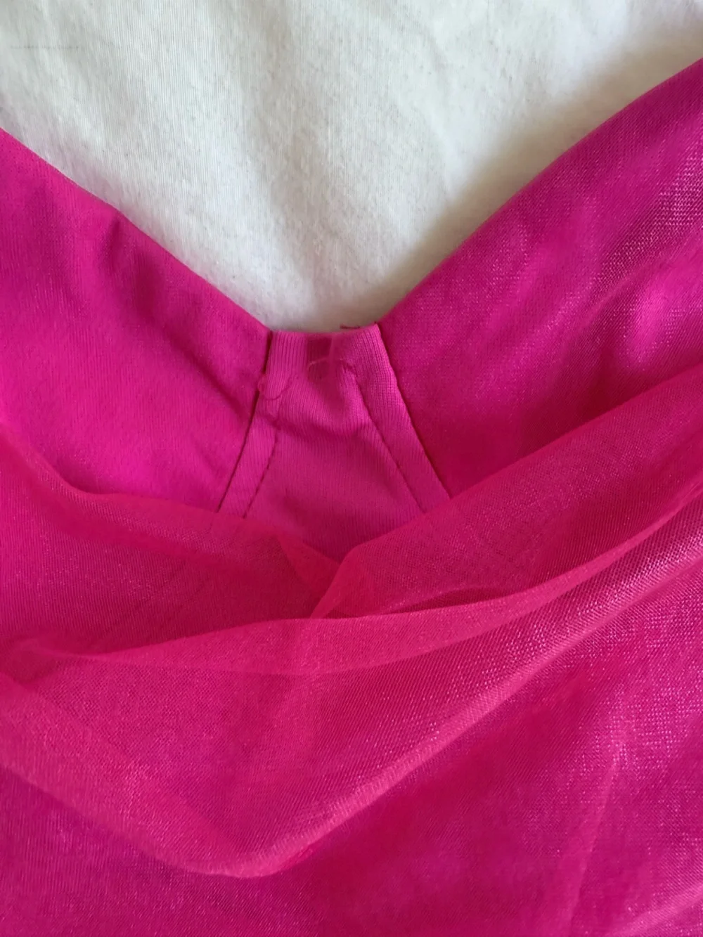 Superdown Pink Ruched Mesh Mini Dress Size M Bodycon Party Club - Picture 7 of 9